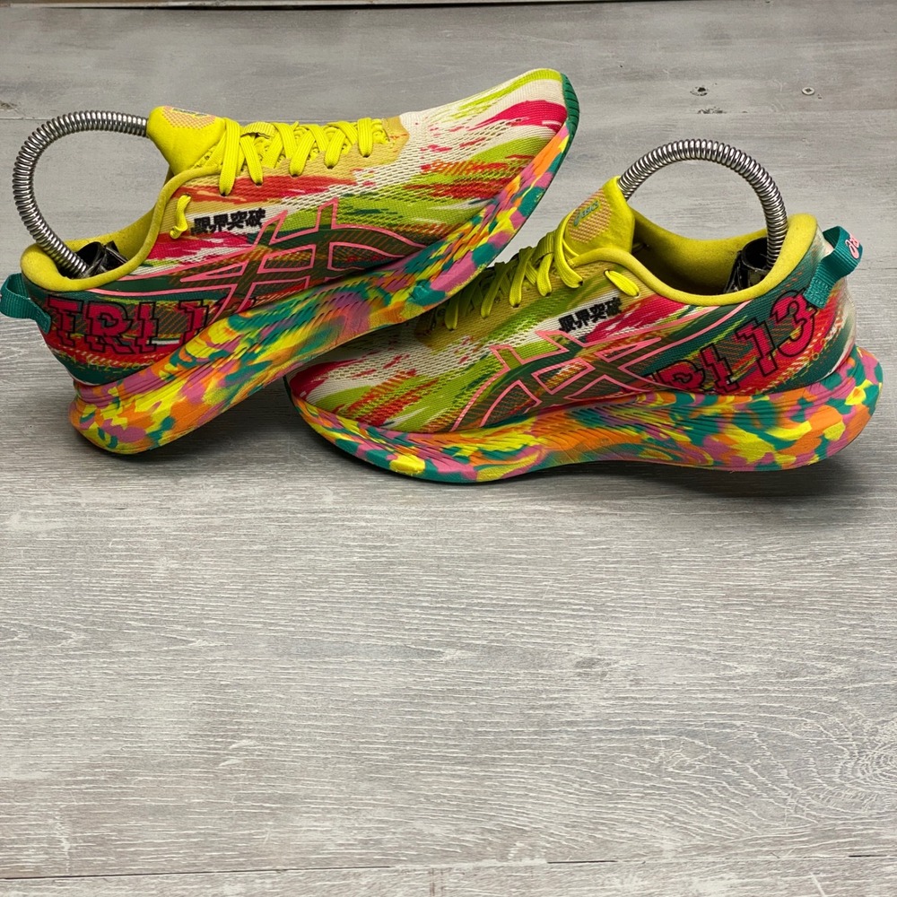 Asics Noosa Tri 13 Running Shoes Womens Multi Color Graphic Sneakers 1012B013 - Picture 5 of 11